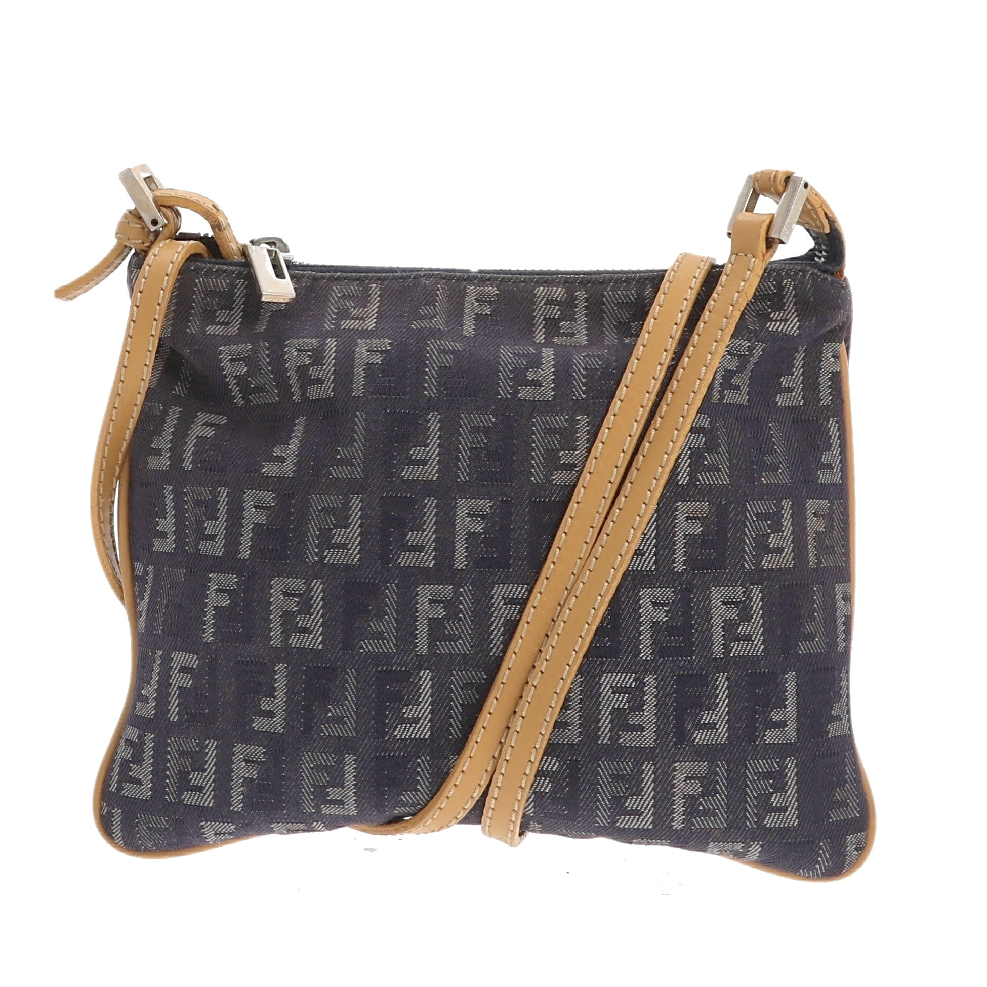Fendi Crossbody Bag In Blue Fabric